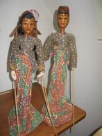 Deux grandes marionnettes Thaîllandaises sur support fabriqu, Enlèvement ou Envoi, Deux grandes poupées/marionnettes thaîllandaises
