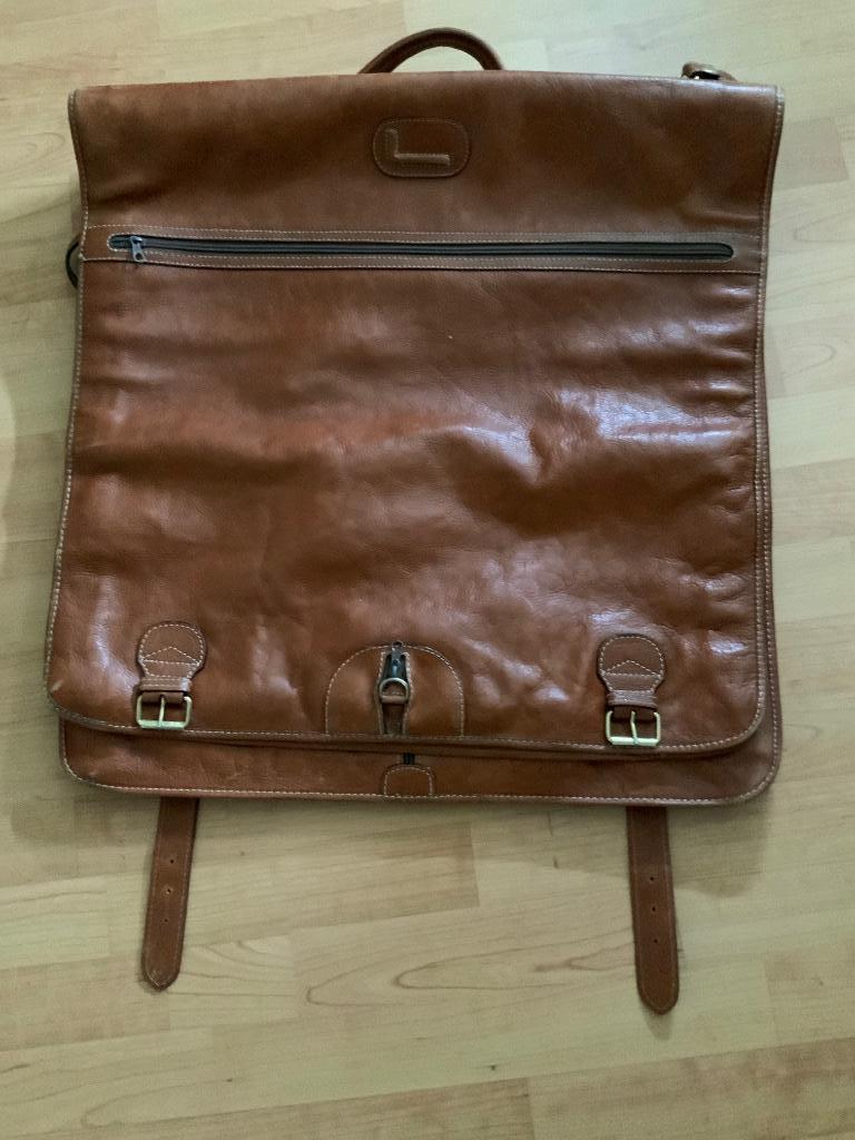 Lancel kledingtas kostuum reistas ( leather garment ) leder, Ophalen, 40 tot 60 cm, 30 cm of meer, Bruin