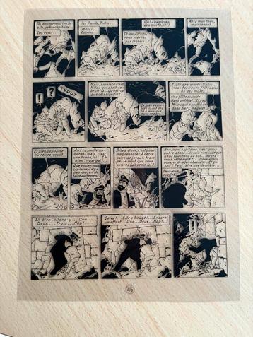 Kuifje vel in Chinese inkt met kleur vel, Enlèvement ou Envoi, Tintin, Neuf, Image, Affiche ou Autocollant