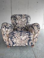 Art deco fauteuil zetel eenzit floraal bloemen, Antiek en Kunst, Ophalen