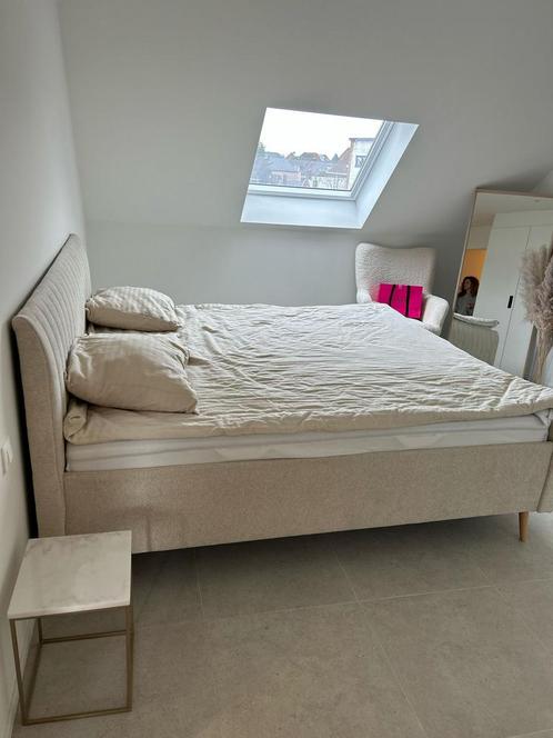 Twee persoons bed compleet met Emma matrassen. Nieuwstaat, Huis en Inrichting, Slaapkamer | Bedden, Zo goed als nieuw, Ophalen