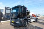 AROCS 2840 6X4 HAAKSYSTEEM + HMF 1444 Z2 KRAAN / EURO 6, Auto's, Vrachtwagens, Zwart, Mercedes-Benz, Particulier, Te koop