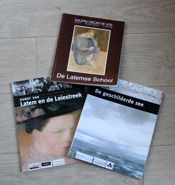 3 kunstboek Latemse school Leiestreek schilder zee Standaard disponible aux enchères