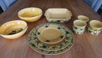 8delig zuiders servies met glazen, Antiek en Kunst, Ophalen of Verzenden