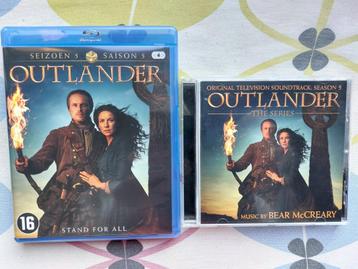 Outlander, seizoen 5, blu ray en originele soundtrack cd beschikbaar voor biedingen