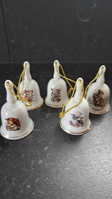 Hummel miniatuur klokjes - Porselein - 5 cm beschikbaar voor biedingen
