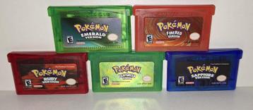 Pokémon Emerald Firered Sapphire Ruby Leafgreen GBA