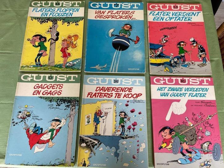 Oude strips Guust heel goede staat, Boeken, Stripverhalen, Gelezen, Meerdere stripboeken, Ophalen of Verzenden