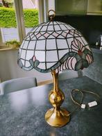 Tiffany lamp op koperen voet., Antiek en Kunst, Ophalen