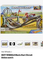 Hot wheels Mario kart circuit, Ophalen, Racebaan, Zo goed als nieuw, Hot Wheels