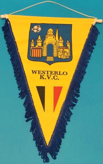 KVC Westerlo 1980s prachtige unieke vintage voetbal vlag