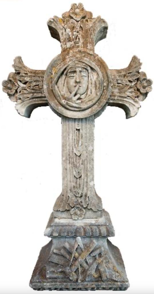 antiek groot ornament 18e eeuws ornament vrijmetselaars, Antiek en Kunst, Antiek | Religieuze voorwerpen, Ophalen