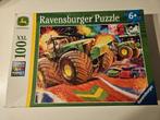 Puzzel Ravensburger 100 stukjes John Deere grote wielen, Ophalen of Verzenden, Meer dan 50 stukjes, Gebruikt