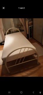 Zeer mooi 1 persoons bed in wit ijzer, Ophalen