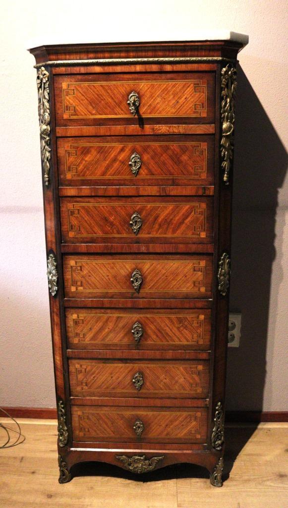 Antiek ladekastje met bureaublad, Antiek en Kunst, Antiek | Meubels | Kasten, Ophalen