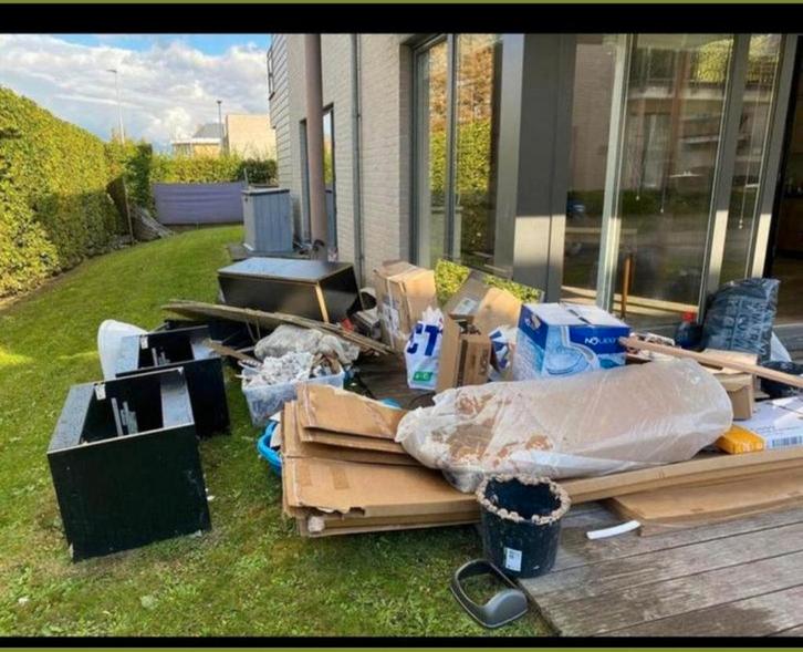 Vide maison tous les types de déchets 0470-66-33-03, Jardin & Terrasse, Gravier, Rochers & Caillasse, Vert, Enlèvement ou Envoi
