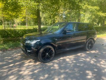 Range rover sport, Auto's, Automaat, Zwart, Leder, Particulier
