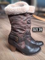 Bottes à talons femme hiver 39, Ophalen of Verzenden, Gedragen, Bruin