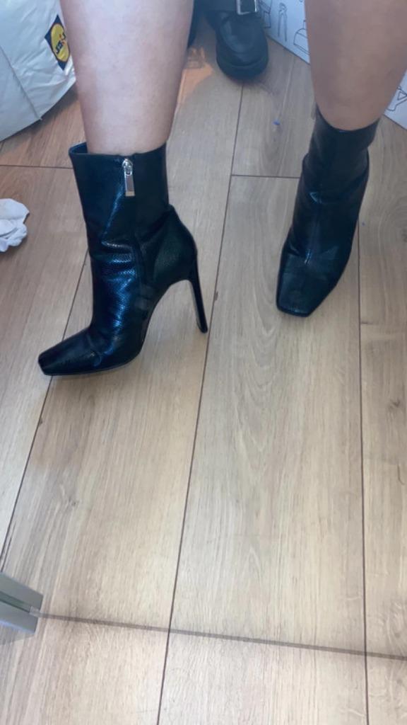 Gratis verzenden nieuwe zwarte leren fuif plateau laarzen 37, Kleding | Dames, Schoenen, Nieuw, Hoge laarzen, Zwart, Verzenden