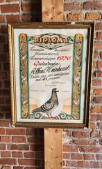 1936 Duiven Diploma Scaldis Antwerpen Art deco, Ophalen