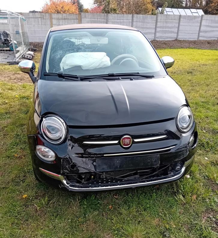 FIAT 5OO CABRIOLET TWINAIR 105CH NIEUW MODEL, BESCHADIGD, Auto diversen, Ongevalwagen, Fiat, Handgeschakeld, Benzine, Cabriolet