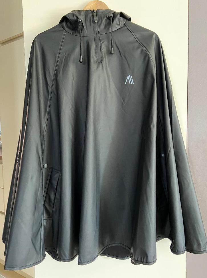 Ralka regenponcho senior sizzle, zwart, maat S/M, Fietsen en Brommers, Fietsaccessoires | Fietskleding, Zo goed als nieuw, Dames