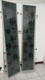 Glazen deuren voor planken Billy IKEA 40x198cm Bloempatronen, Huis en Inrichting, Kasten | Vitrinekasten, Ophalen, Zo goed als nieuw