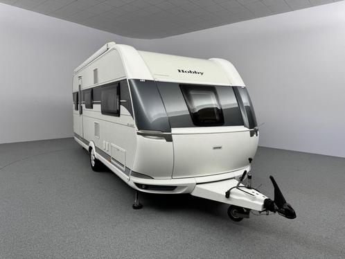 Hobby De Luxe 540 KMFe 3x Stapelbed Mover Dakairco Luifel, Caravans en Kamperen, Caravans, Treinzit, Hobby, Dwars-stapelbed, Lengtebed