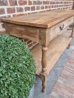 Oude houten sidetable/wandconsole, Ophalen of Verzenden
