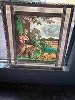 Glas in lood, ridder, oorlog, vintage, antiek, decoratie, Verzenden