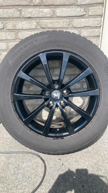 Alu velgen zwart 215/65 r17 99T contiwinter beschikbaar voor biedingen