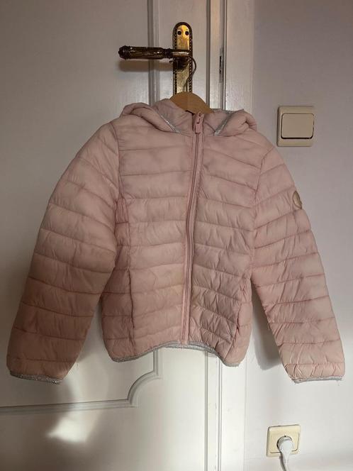 Veste doudoune légère 1/2 saison - rose pale (6-7A - 116/122, Kinderen en Baby's, Kinderkleding | Maat 122, Gebruikt, Meisje, Jas