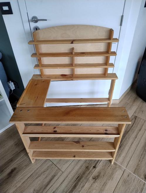 Petit magasin en bois enfant, Kinderen en Baby's, Speelgoed | Houten speelgoed, Gebruikt, Meubelstuk of Keukentje, Ophalen