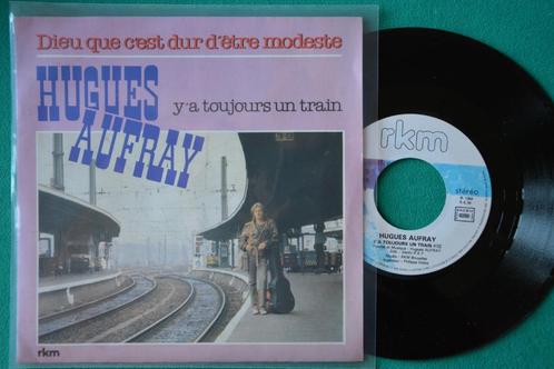 Hugues Aufray — Dieu que c'est dur d'être modeste, CD & DVD, Vinyles Singles, Comme neuf, Single, Pop, 7 pouces, Enlèvement ou Envoi