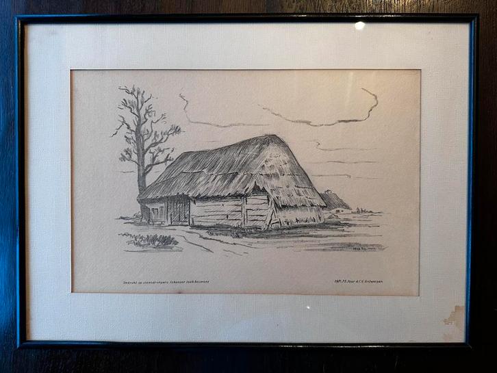 Lithografie – Jaak Bosmans – 1971 – 75 jaar ACV Antwerpen, Antiquités & Art, Art | Eaux-fortes & Gravures, Enlèvement