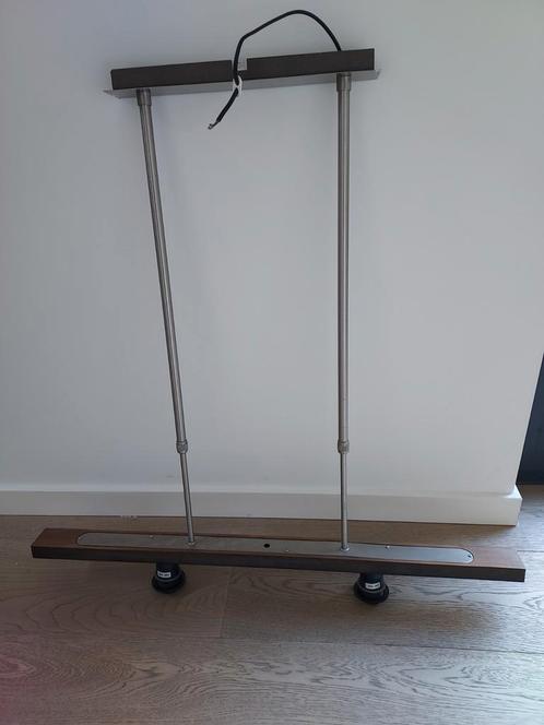 Hanglamp houder zonder kapjes, Huis en Inrichting, Lampen | Hanglampen, Gebruikt, Hout, Ophalen