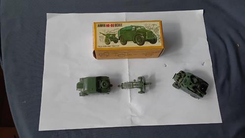 Vintage Airfix-model — Veldkanon en tractor, Hobby en Vrije tijd, Modelbouw | Auto's en Voertuigen, Zo goed als nieuw, Overige typen