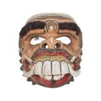 Ancien masque de théâtre de Java en bois, Antiquités & Art, Enlèvement ou Envoi