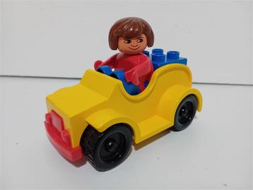 Duplo 2610 - auto met bestuurster -complete set beschikbaar voor biedingen