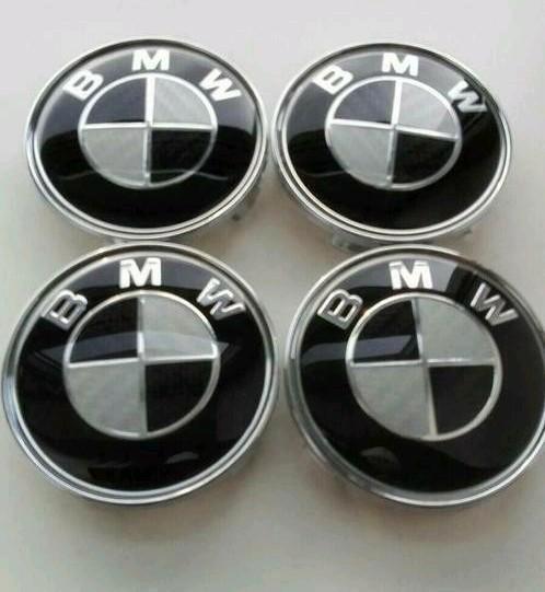 4x Bmw carbon wieldoppen Ø 68mm e60 e61 e39 f20 f10 f11 f30, Auto-onderdelen, Overige Auto-onderdelen, BMW, Nieuw, Ophalen of Verzenden