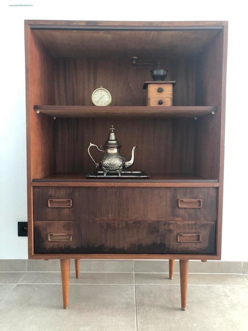 Vintage wandmeubel / boekenkast, Huis en Inrichting, Kasten | Wandmeubels, Gebruikt, Ophalen