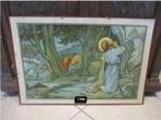 Belle affiche Old School - Le Christ prie Dieu le Père, Antiquités & Art, Autres thèmes, Enlèvement ou Envoi