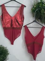 Glitter lovers body wijnrood M/L, Glo-story, Verzenden, Rood, Body of Korset