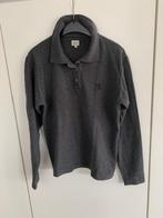 Calvin Klein grijze polo met lange mouwen en logo: L, Kleding | Dames, Maat 42/44 (L), Ophalen of Verzenden, Grijs, Calvin Klein