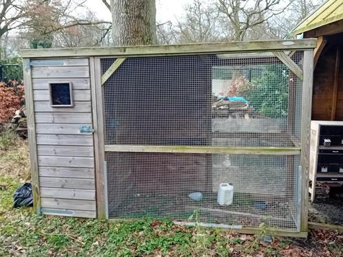 Voliere toon te koop, Dieren en Toebehoren, Vogels | Hokken en Kooien, Zo goed als nieuw, Volière, Hout, Ophalen