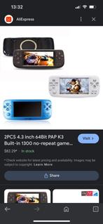 Portable Game Players PAP K3 Kiii 4.3 Inch 16GB, Consoles de jeu & Jeux vidéo, Jeux | Sony PlayStation Portable, Enlèvement ou Envoi