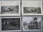 4 oude foto,s fietsen rijwielen auto,s oldtimers, Foto, Ophalen of Verzenden, Zo goed als nieuw, Voor 1940