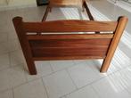 2 bedden, Huis en Inrichting, Slaapkamer | Bedden, Ophalen, Eenpersoons, Bruin, Hout