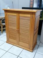 Penderie commode basse porte ajourées armoire chaussures, Maison & Meubles, Utilisé, Enlèvement ou Envoi