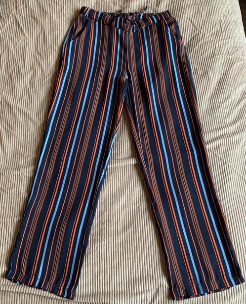 Lange broek gestreept blauw/oranje meisjes Someone 164, Kinderen en Baby's, Kinderkleding | Maat 164, Zo goed als nieuw, Meisje